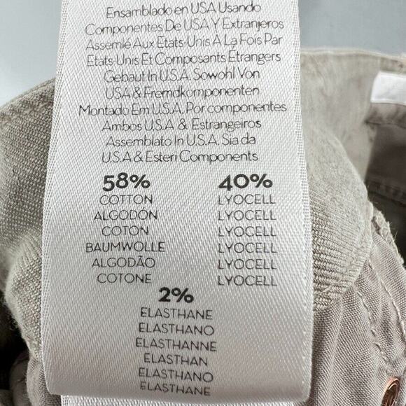 Mother The Looker Ankle Fray in So Far Gone Tan Straight Leg Women's 28 - Picture 14 of 16